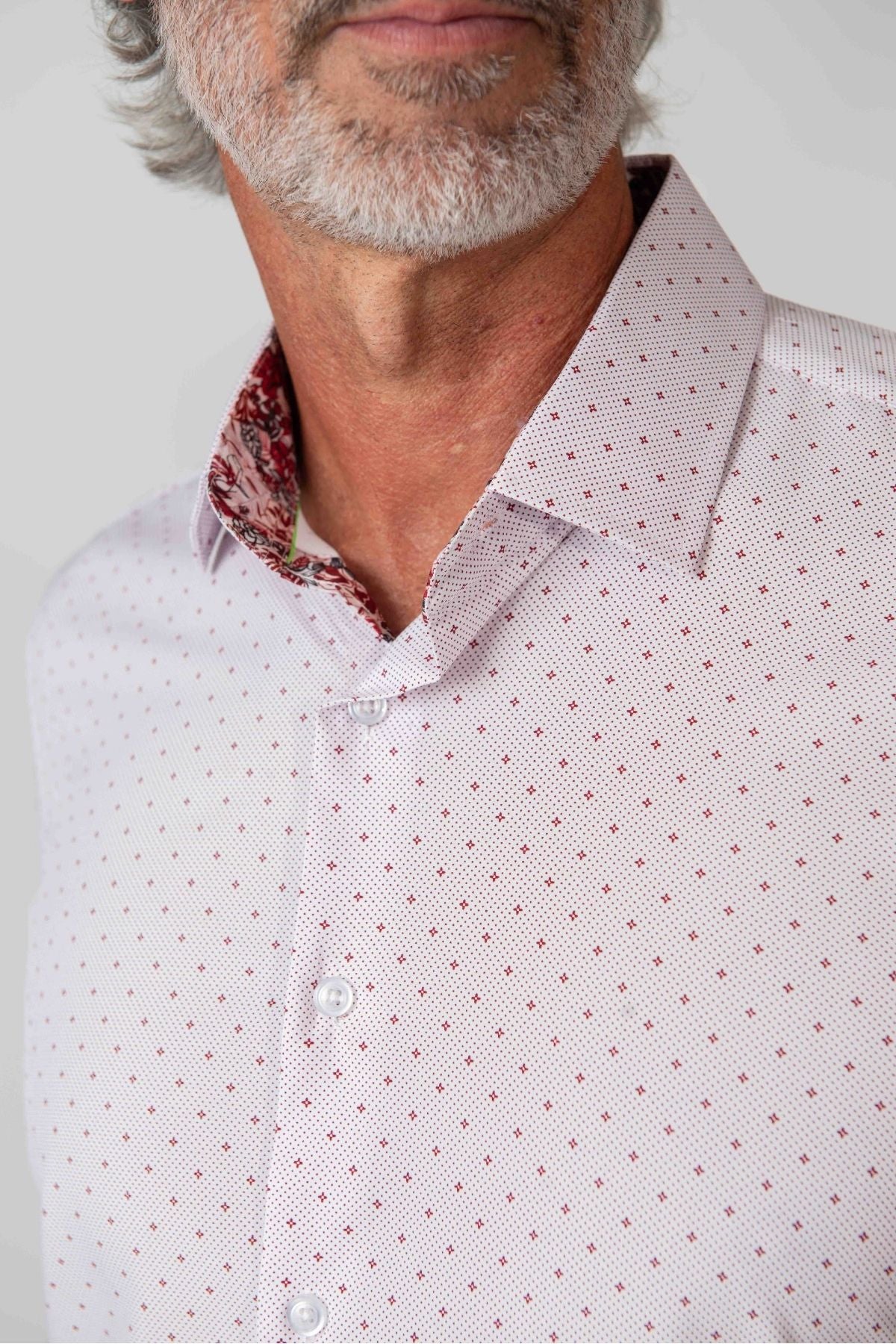 Men's Slim Fit Performance Stretch Short Sleeve Light Pink