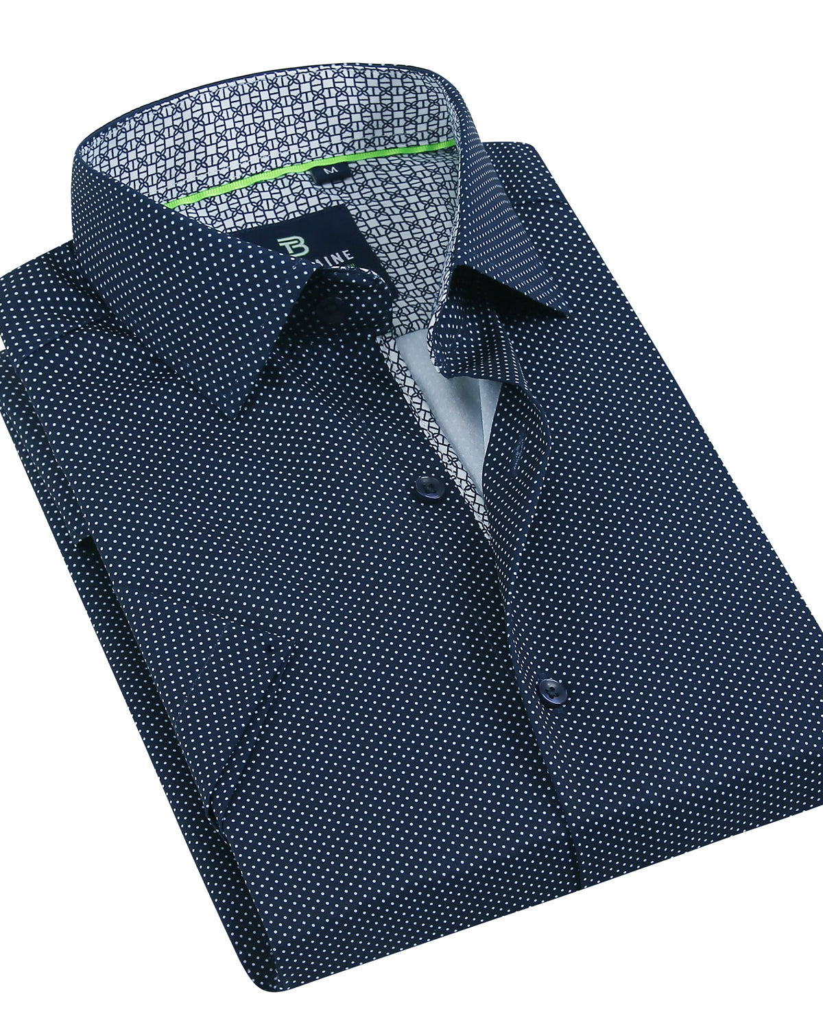 Men's Slim Fit Performance Stretch Short Sleeve Navy