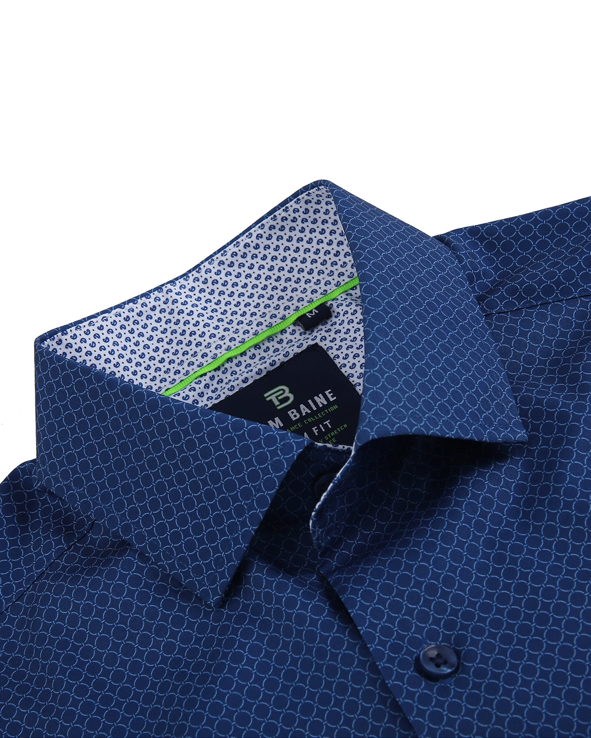 Men's Slim Fit Performance Stretch Short Sleeve Denim