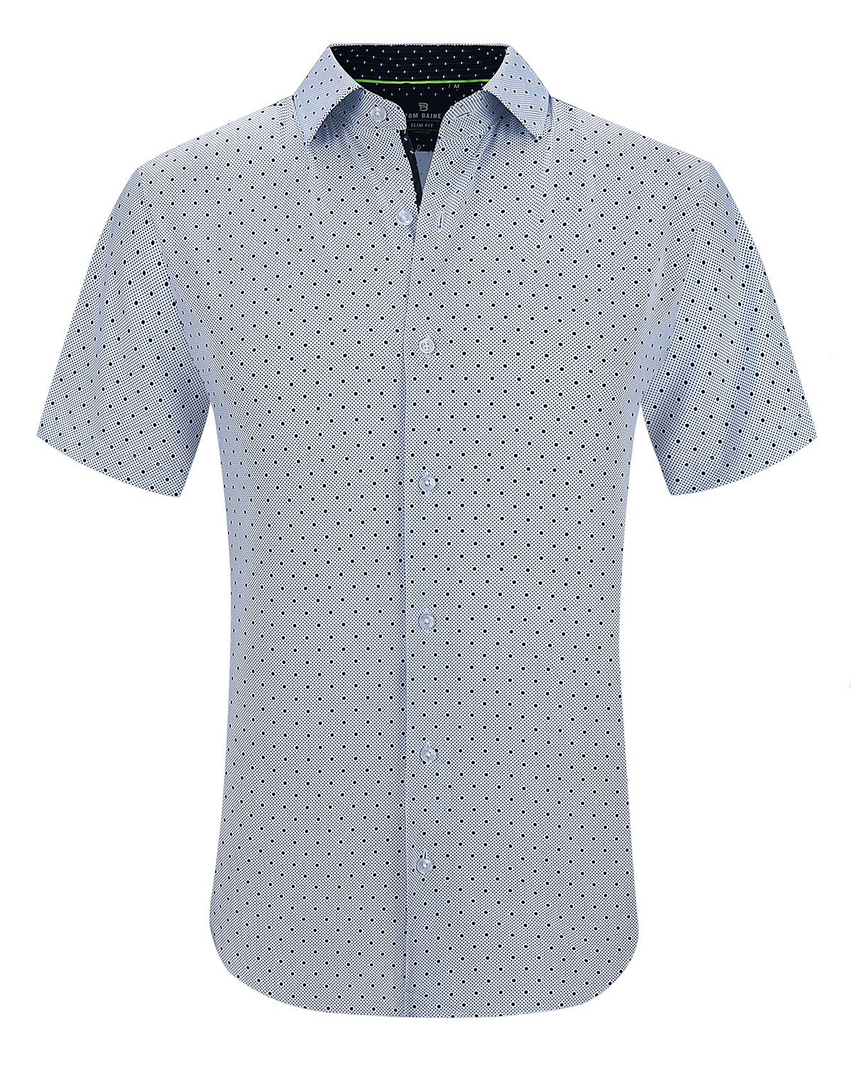 Men's Slim Fit Performance Stretch Short Sleeve Light Blue