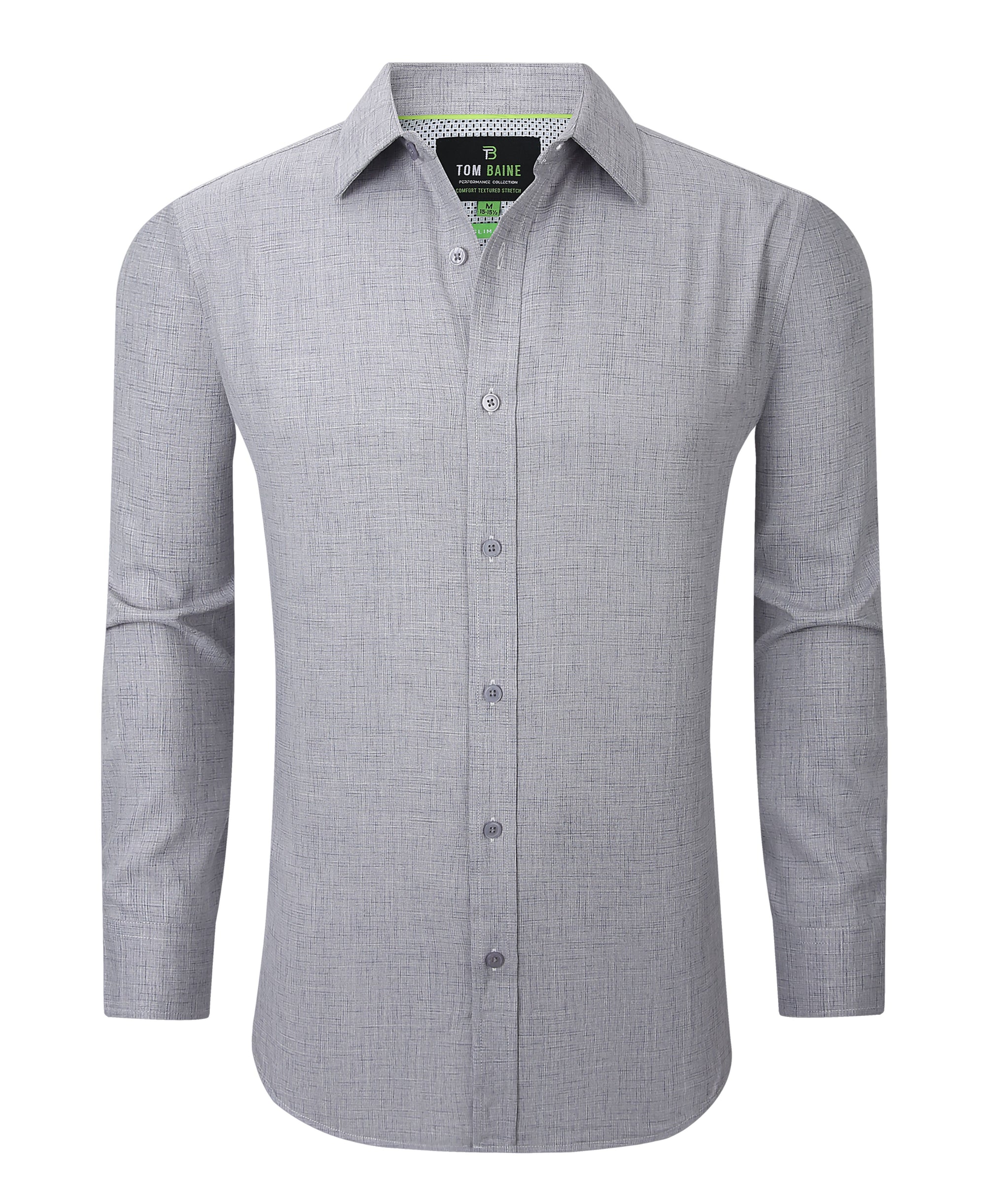 The Baine Twill Dress Shirt (Heather)
