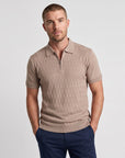 Amolde Knit Polo - Tan