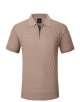 Knit Zip Polo