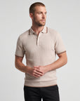 Positano Knit Polo - Tan