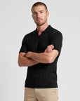 Bellagio Knit Polo - Black