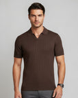 TB Buttonless Ribbed Polo