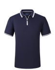 Soft Touch Performace Zip-Up Polo - Navy