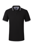 Pique Performace Zip-Up Polo - Black