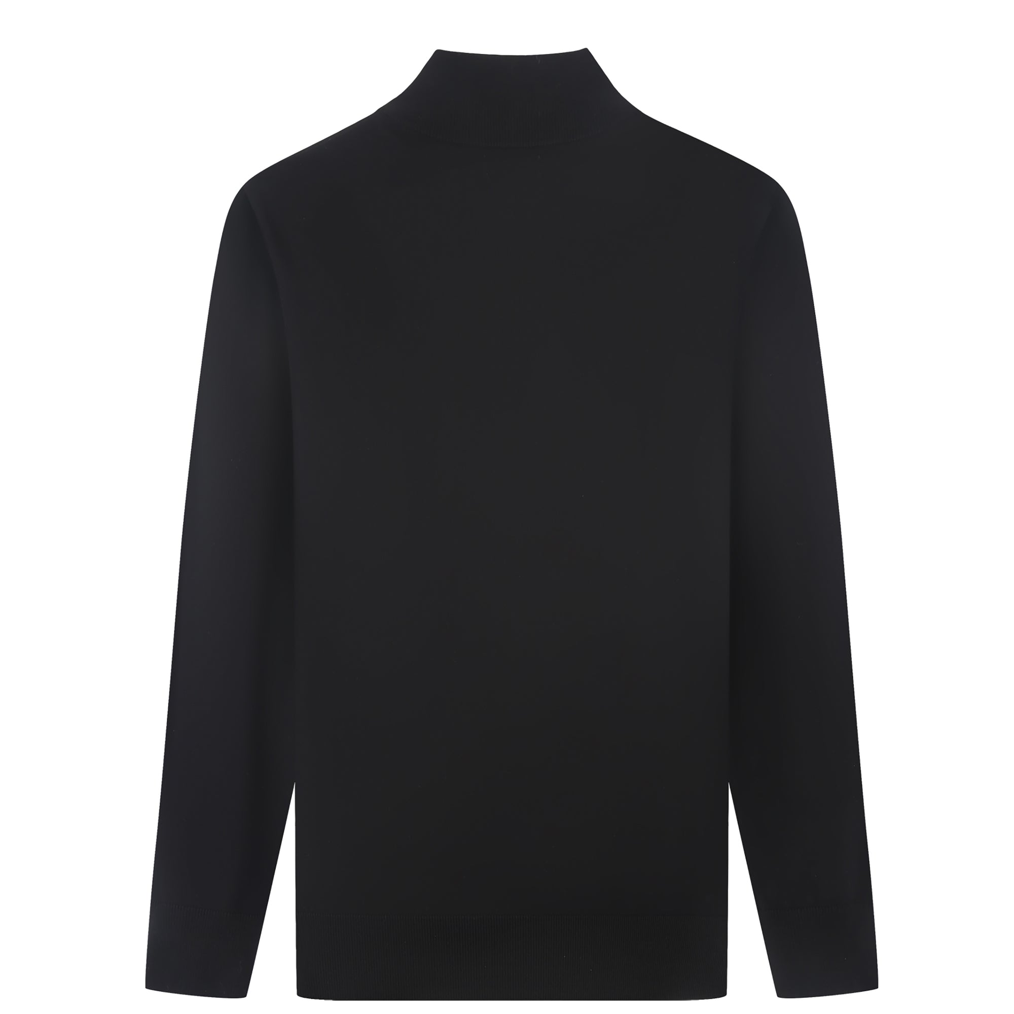 Cashmere Feel 1/4 Zip Sweater (Black)