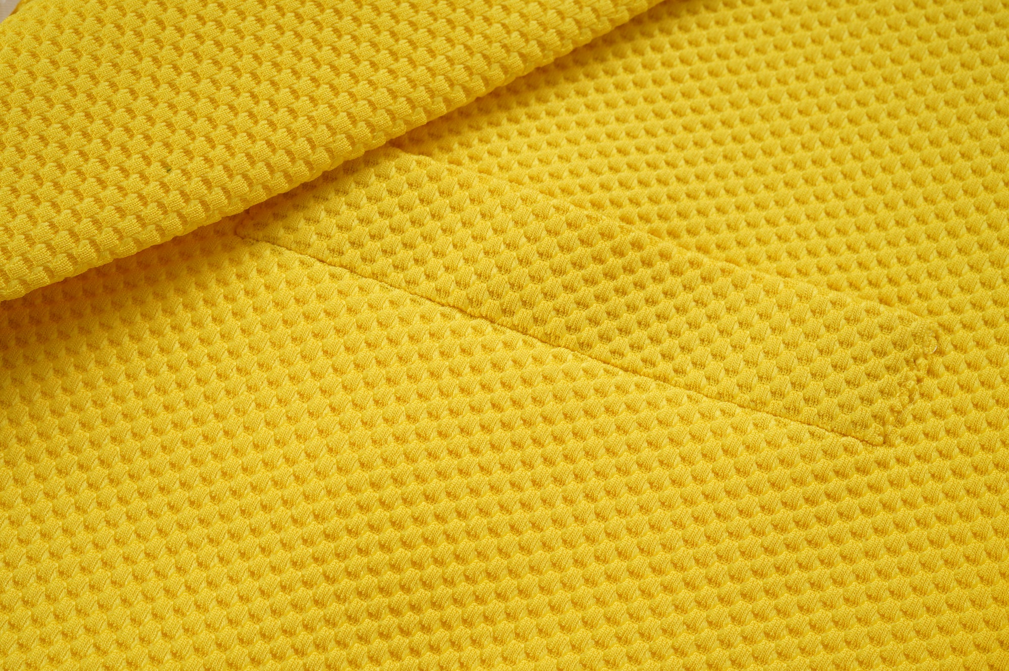 Men's Slim Fit Waffle Performance Stretch Solid Sport Coat Yellow