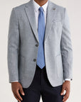 Tom Baine Textured Two button Sport Coat (Navy)