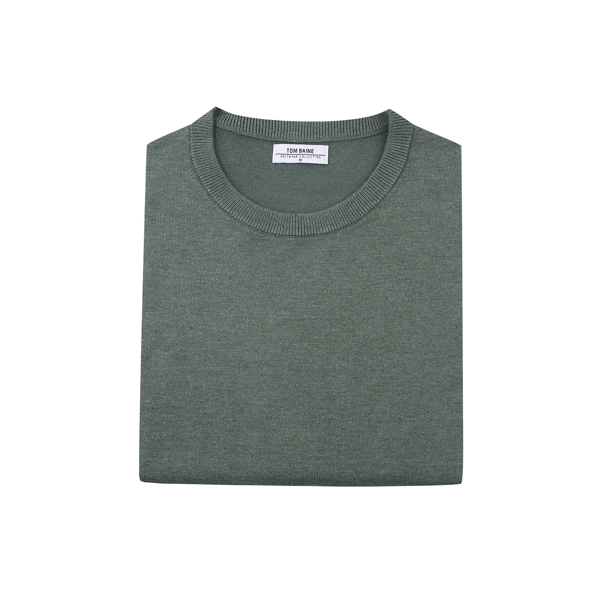 Cashmere Feel Crewneck Sweater (Hunter)