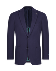 Men's Slim Fit Waffle Performance Stretch Solid Sport Coat Navy