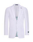 Men's Slim Fit Waffle Performance Stretch Solid Sport Coat White