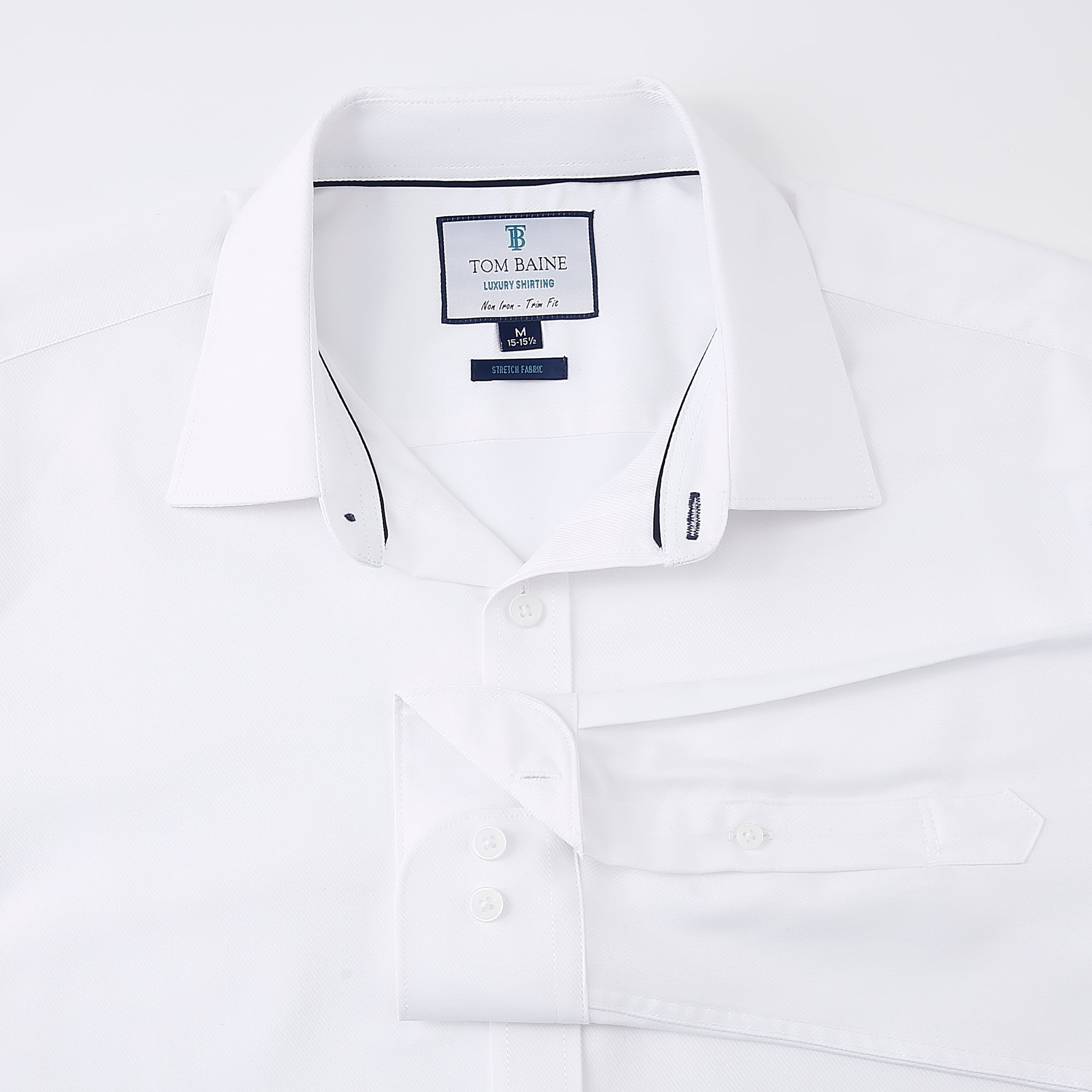 Bamboo Herringbone WHITE (TB305)