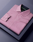 Men's Slim Fit Performance Long Sleeve Mini Plaid Shirt Red