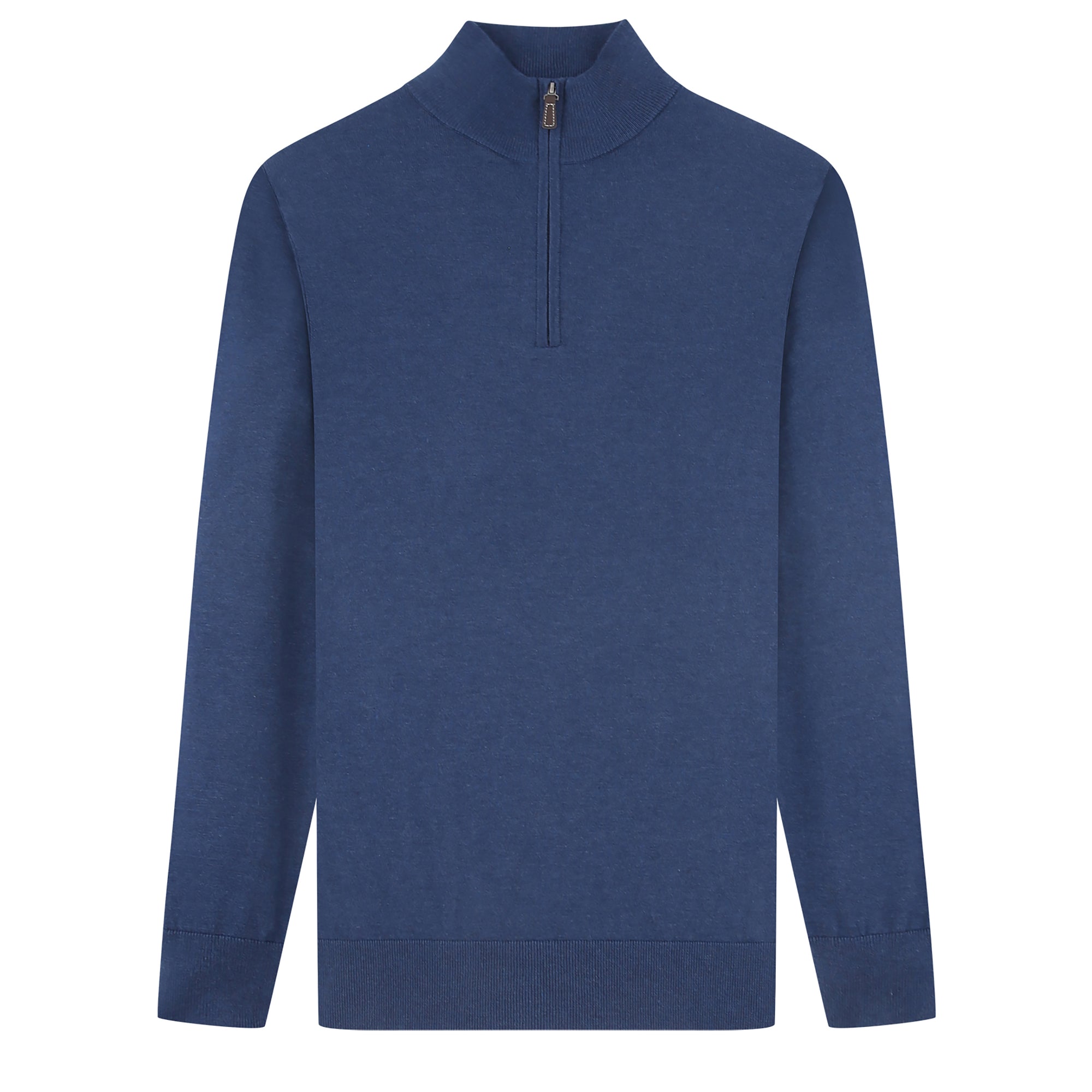 Cashmere Feel 1/4 Zip Sweater(Royal)