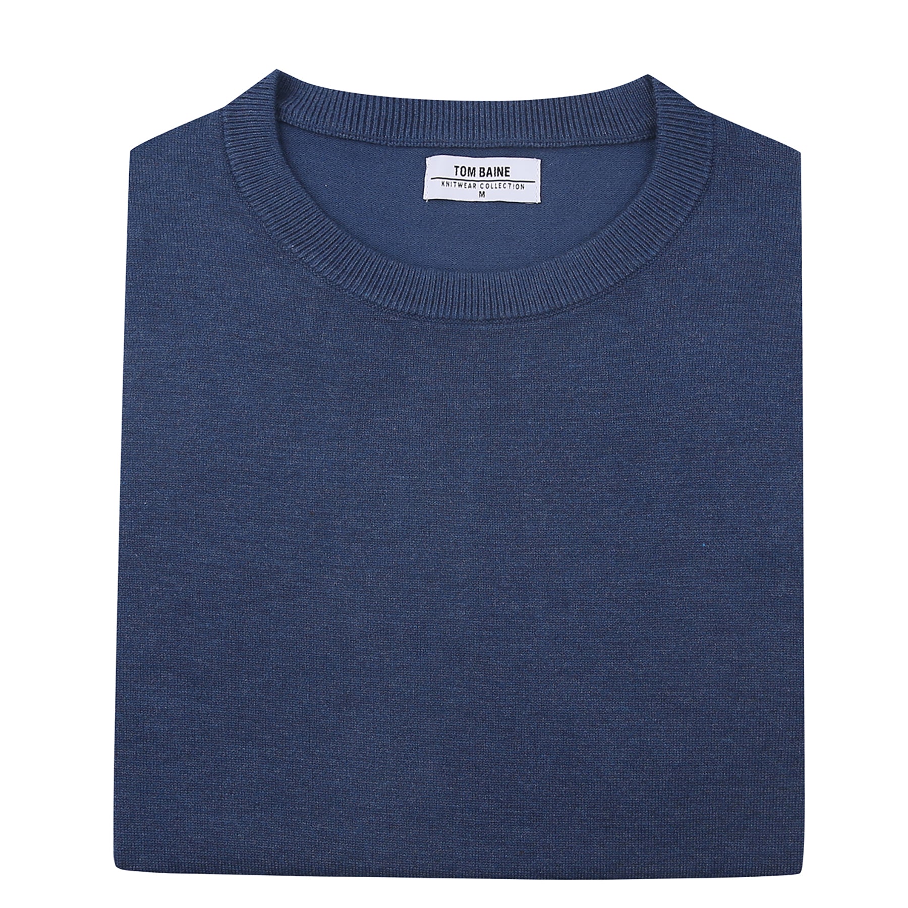 Cashmere Feel Crewneck Sweater (Royal