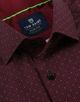Short Sleeve Core Geo - Burgundy Matrix