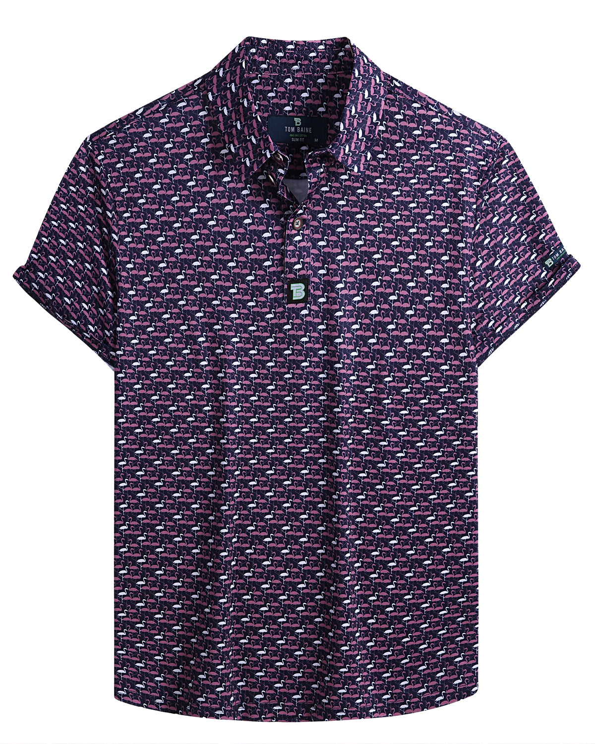 Men's Performance 4-Way Stretch Golf Polo Purple