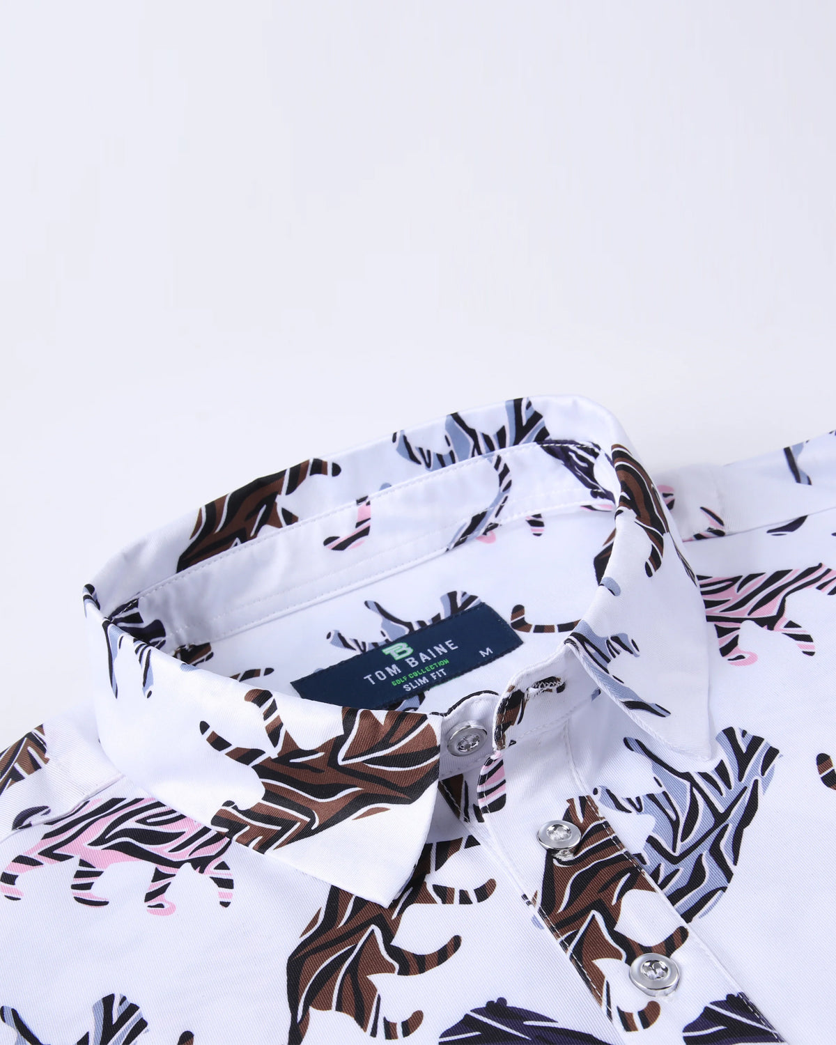 Men's Performance 4-Way Stretch Golf Polo White 2