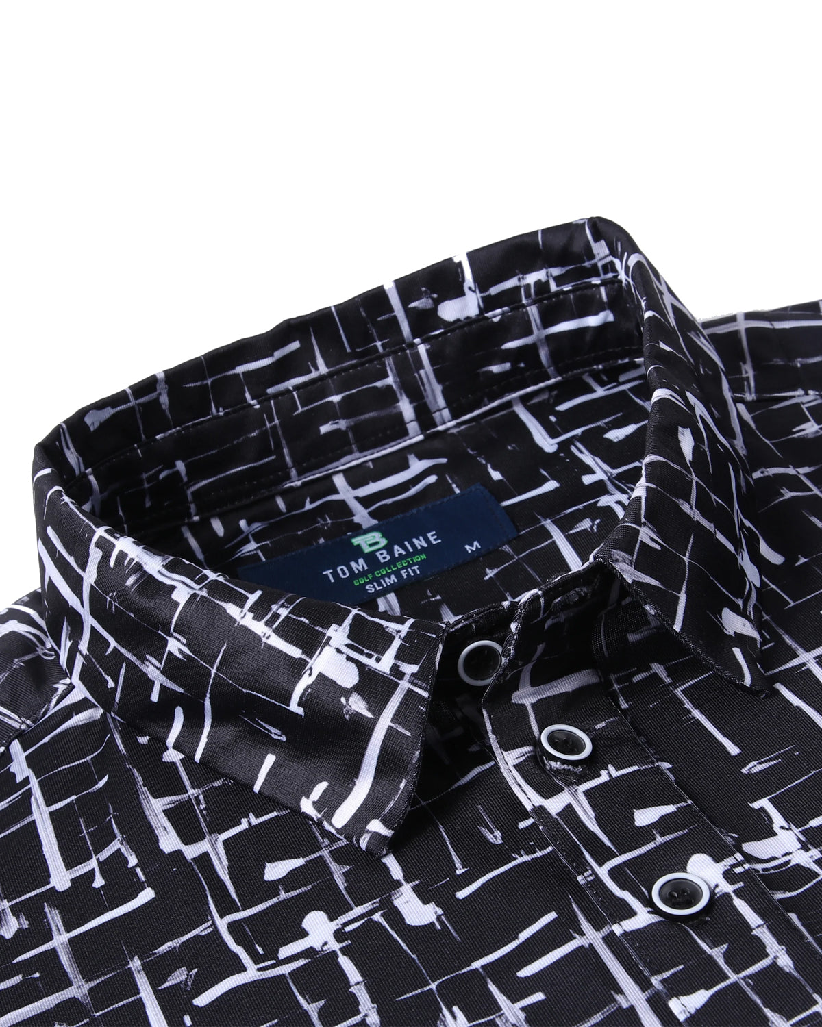 Men's Performance 4-Way Stretch Golf Polo Black