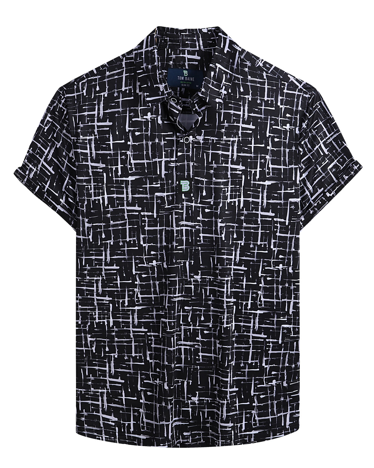 Men's Performance 4-Way Stretch Golf Polo Black