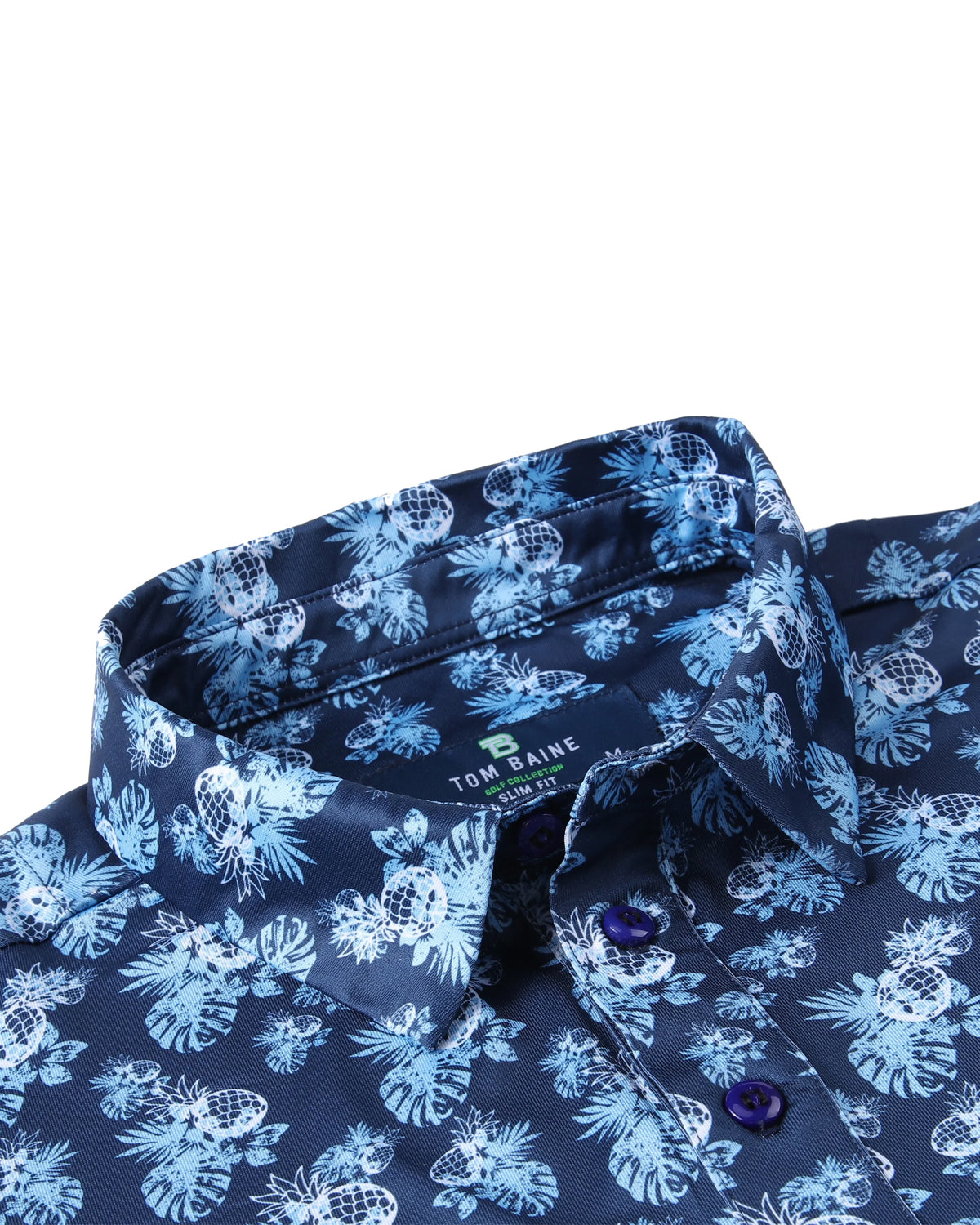 Men's Performance 4-Way Stretch Golf Polo Navy