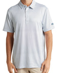 Geo Slim Fit Performance Polo White