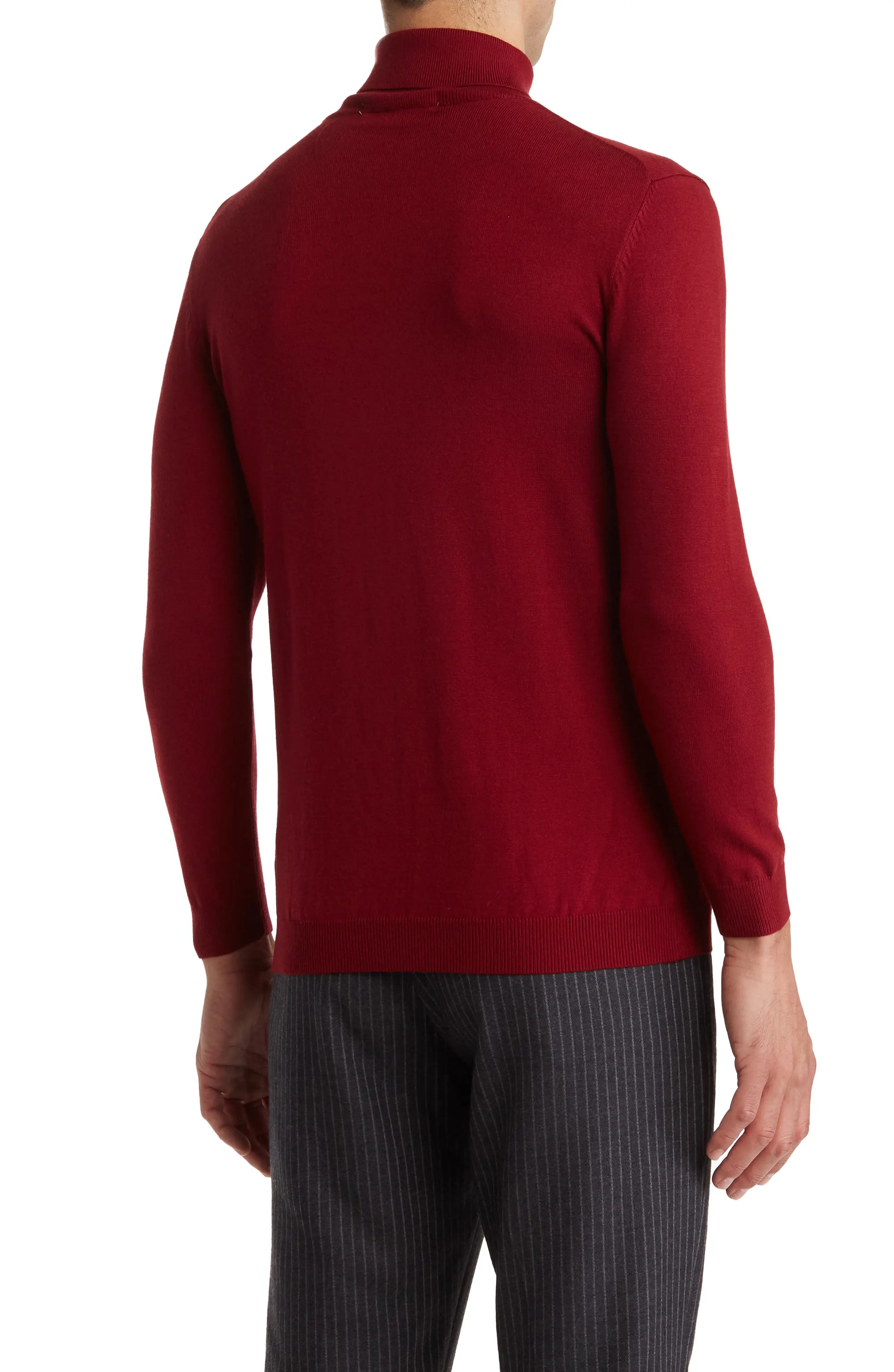 Performance Turtleneck Sweater Burgundy