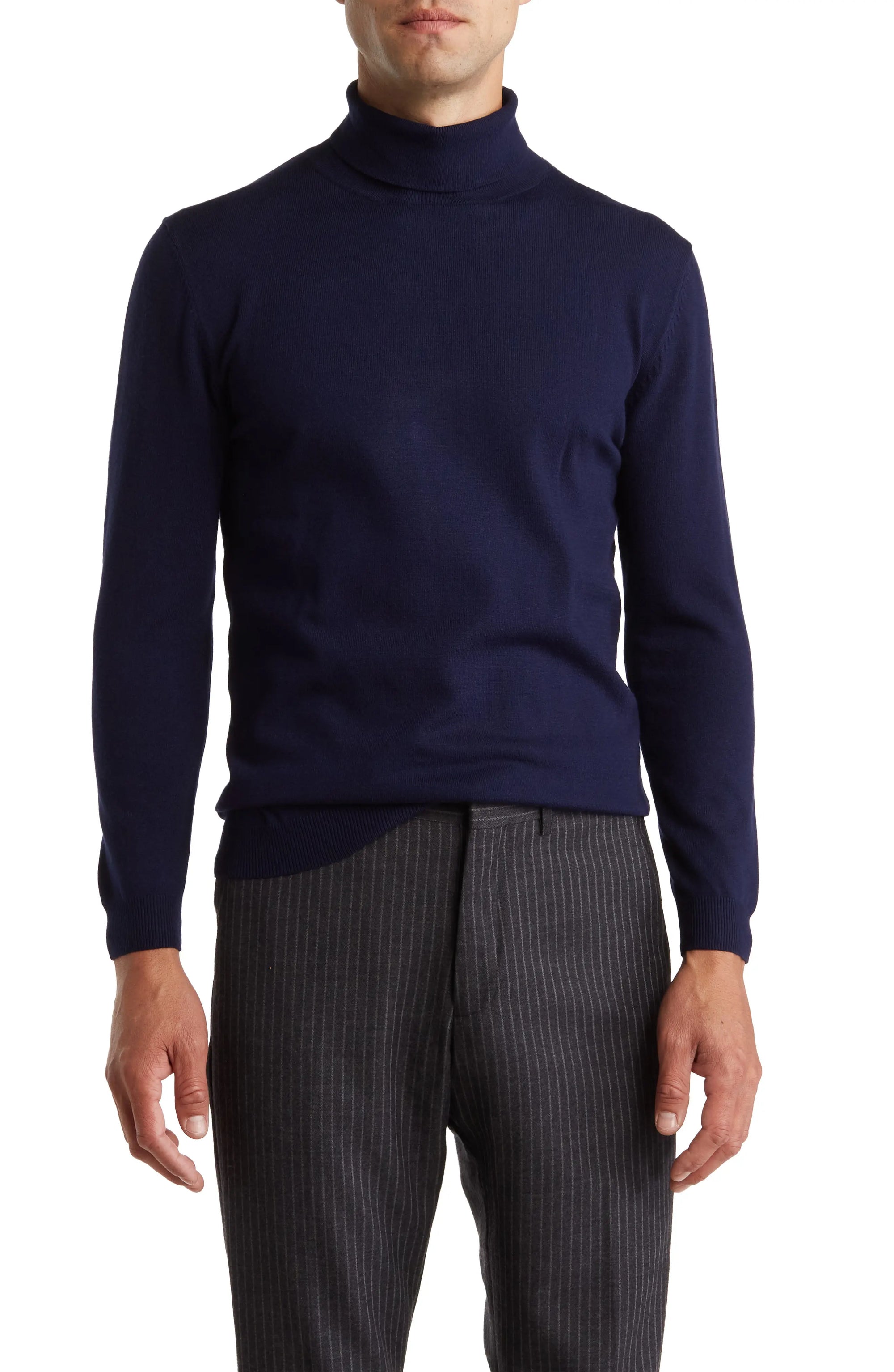 Performance Turtleneck Sweater Navy