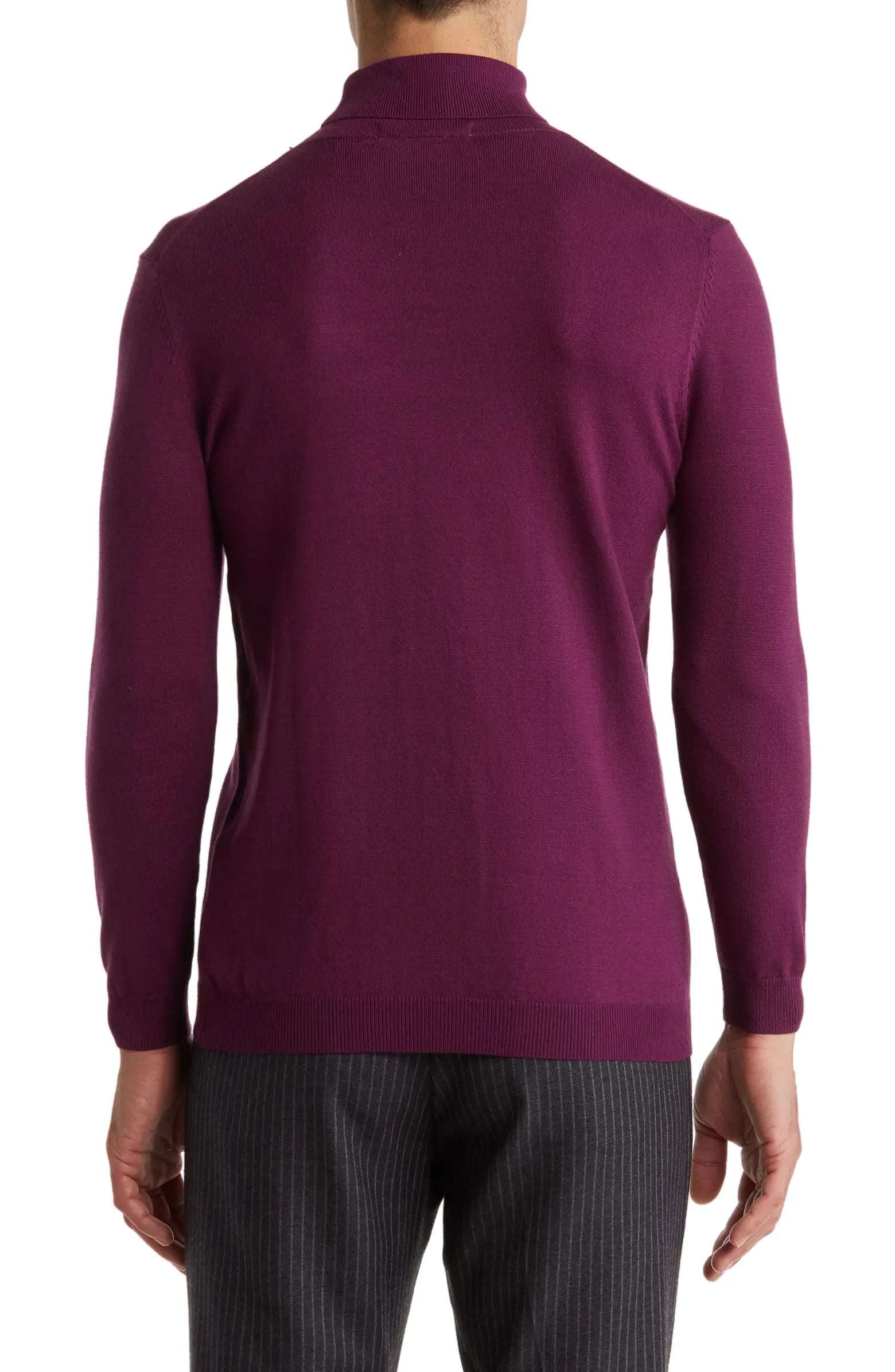 Performance Turtleneck Sweater Plum