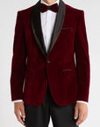 Tom Baine Classic Tuxedo + Bowtie ( Burgundy)