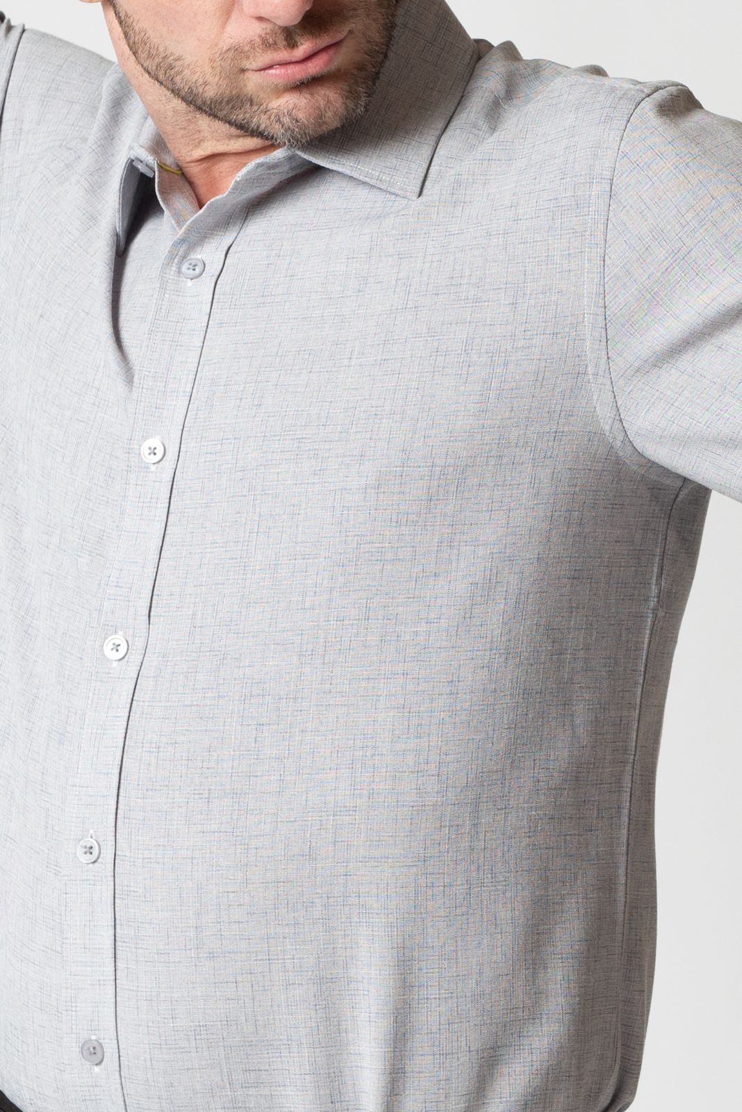 The Baine Twill Dress Shirt (Heather)