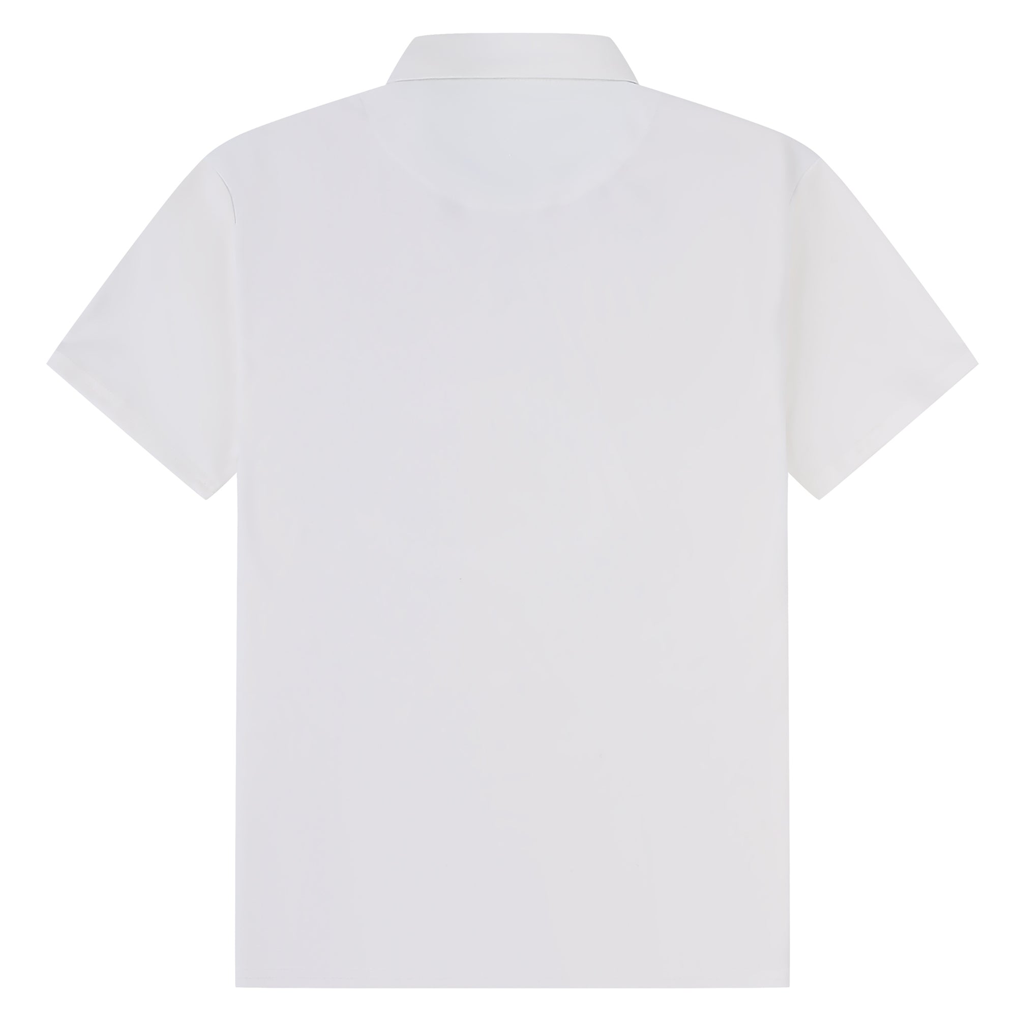Half Zip Performance Polos (White)