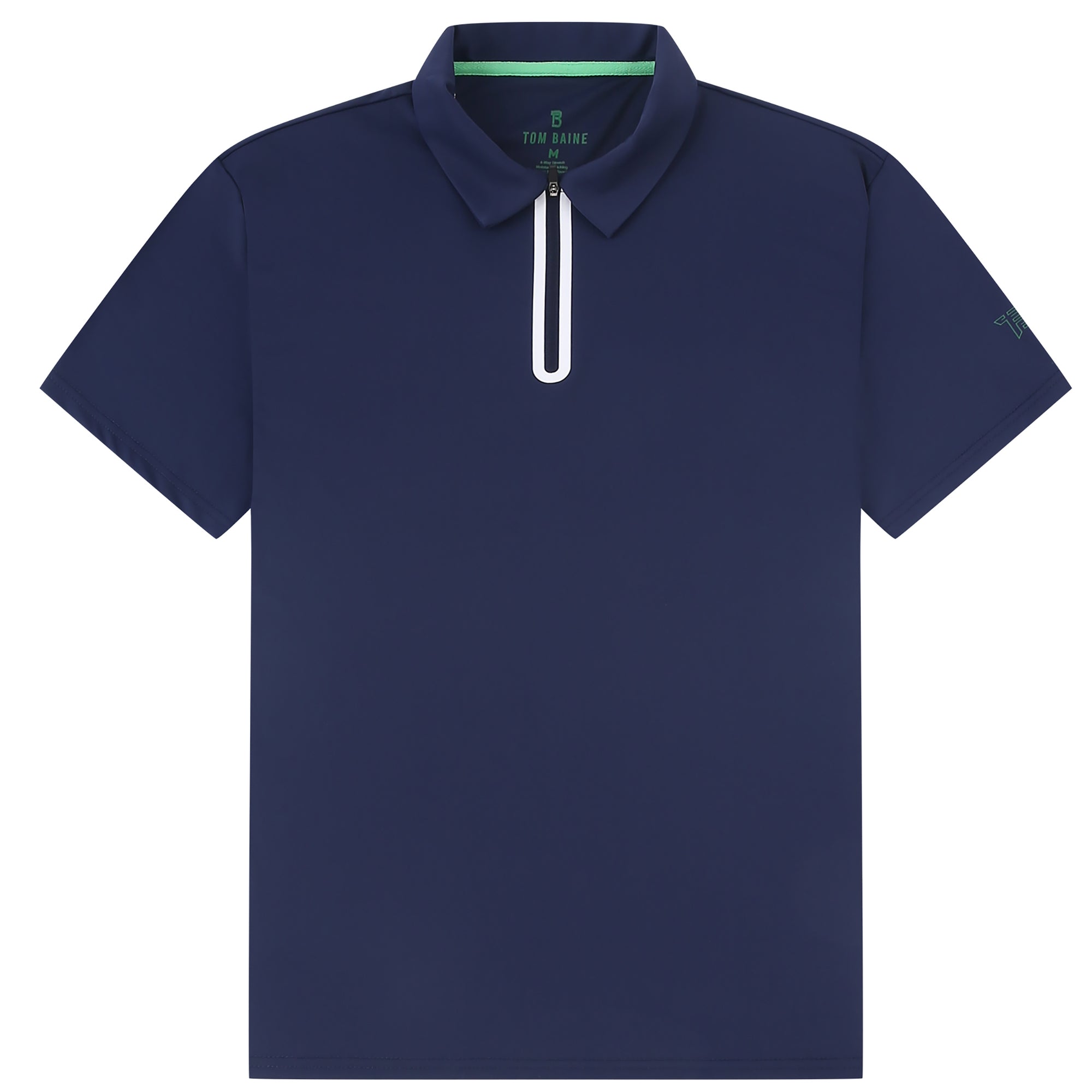 Half Zip Performance Polos (NAVY)