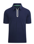 Half Zip Performance Polos (NAVY)