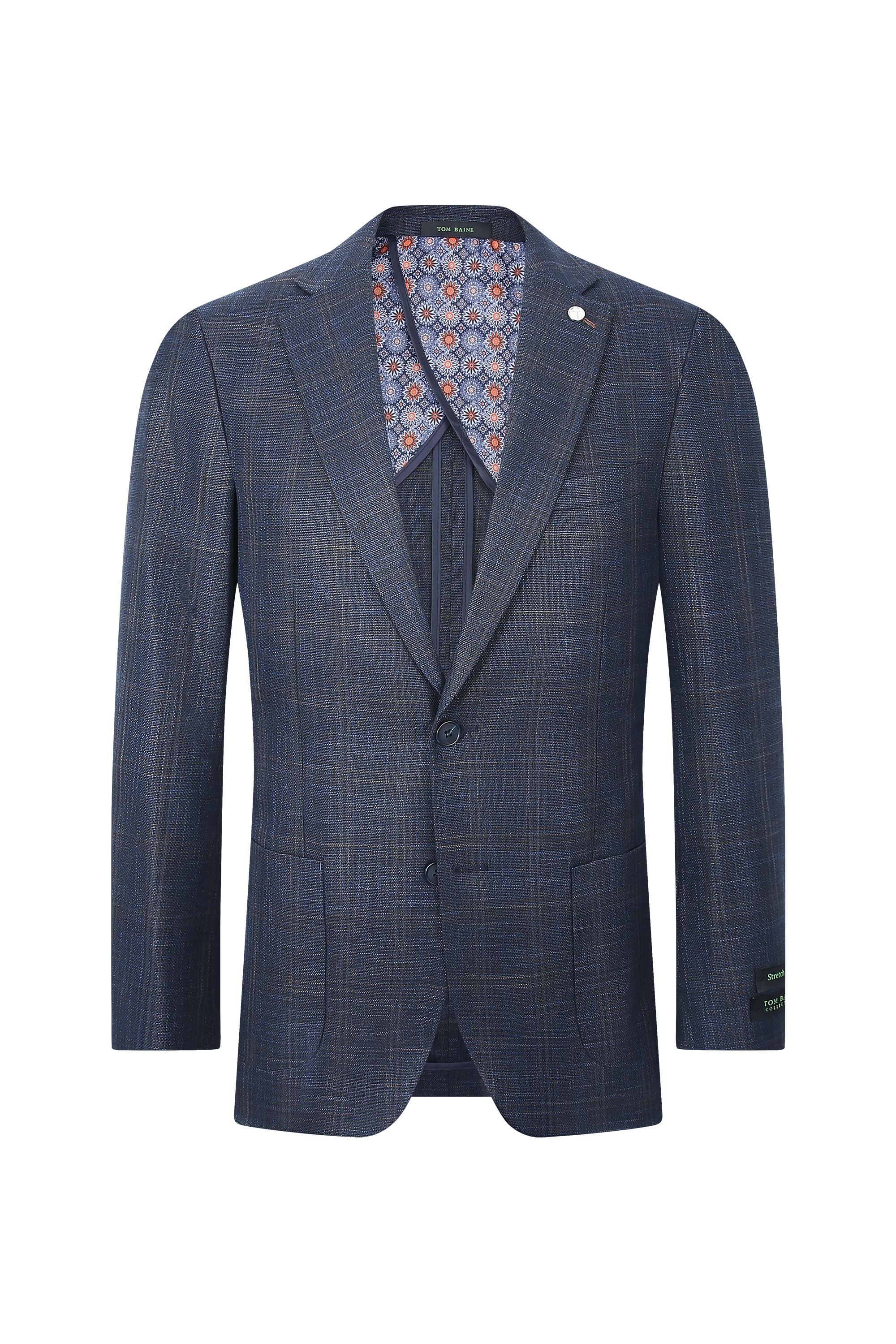 Modern Vintage Collection Sport Coat  Navy Plaid