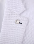 Men's Slim Fit Waffle Performance Stretch Solid Sport Coat White