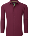 Maroon dress shirt on a white background