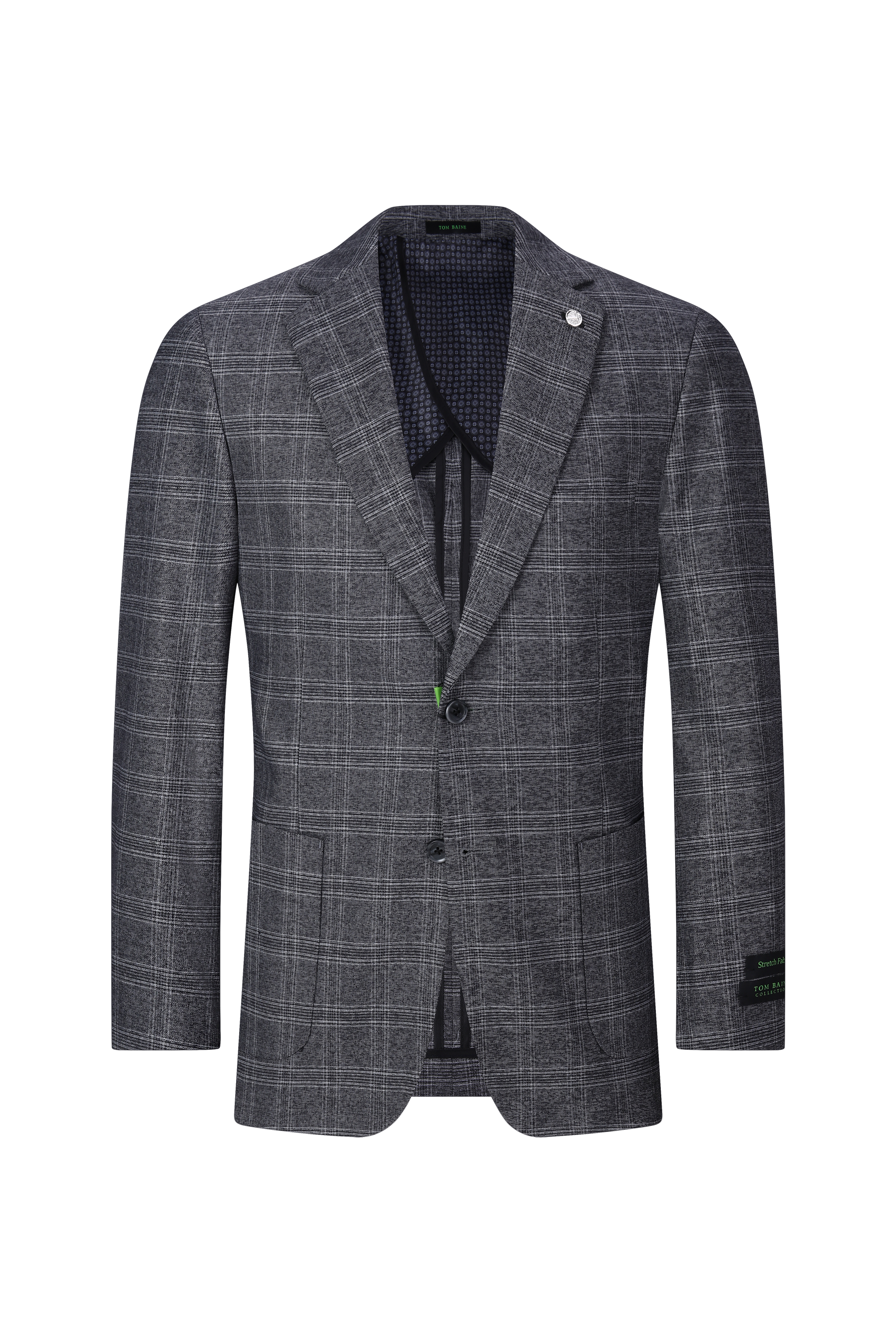 Modern Vintage Collection Sport Coat  PLAID GREY TBK501