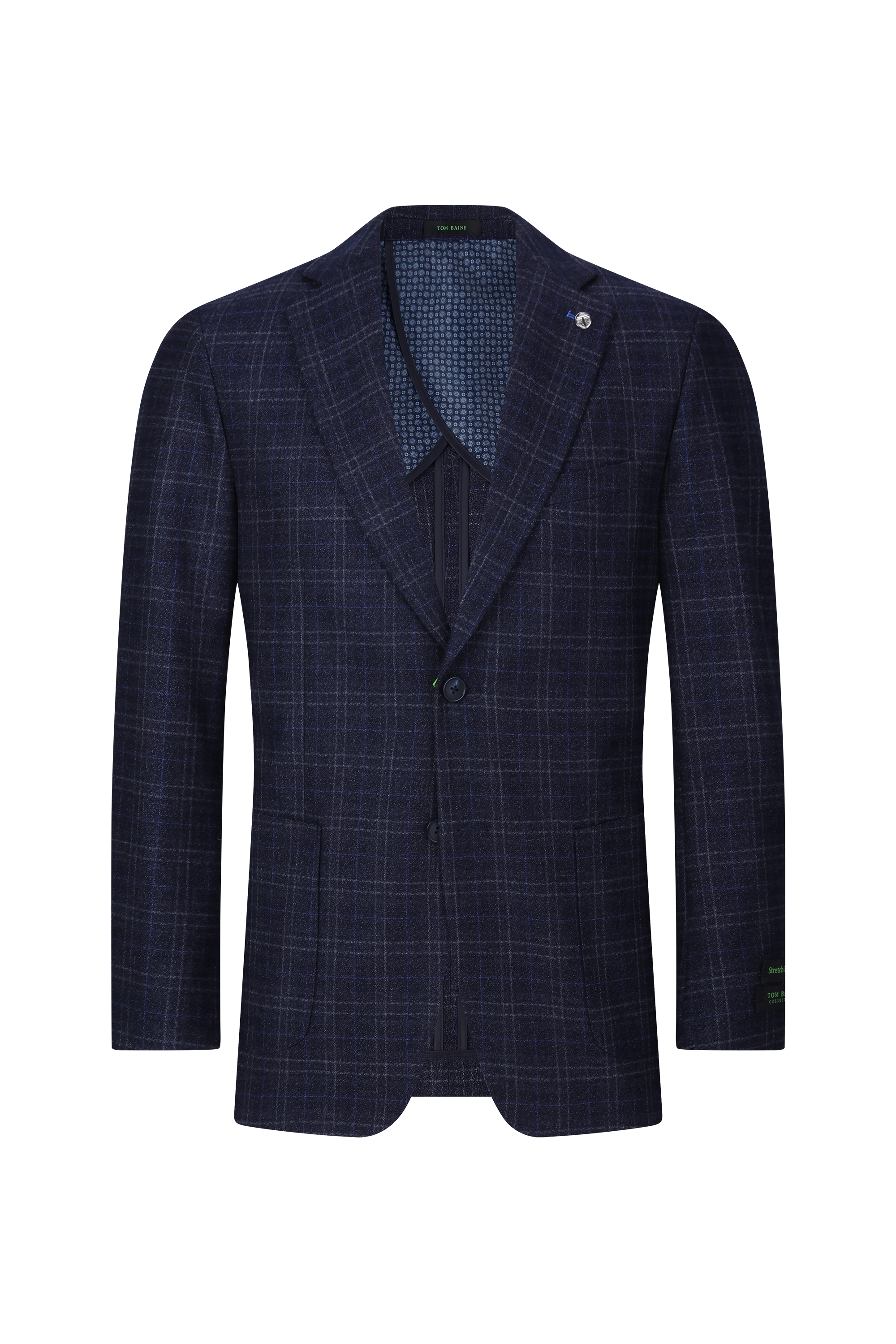Modern Vintage Collection Sport Coat PLAID TB259 BLUE