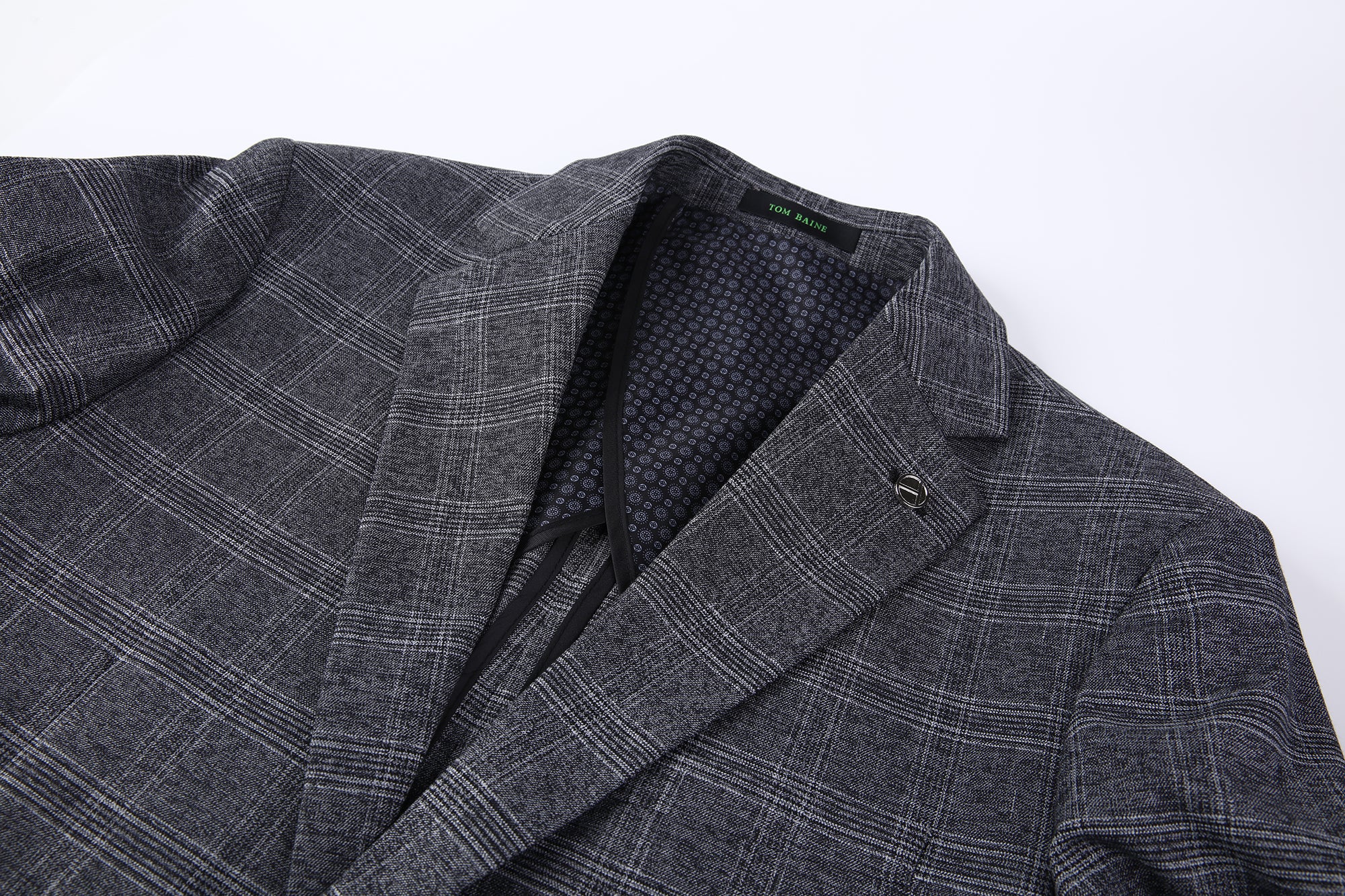 Modern Vintage Collection Sport Coat  PLAID GREY TBK501
