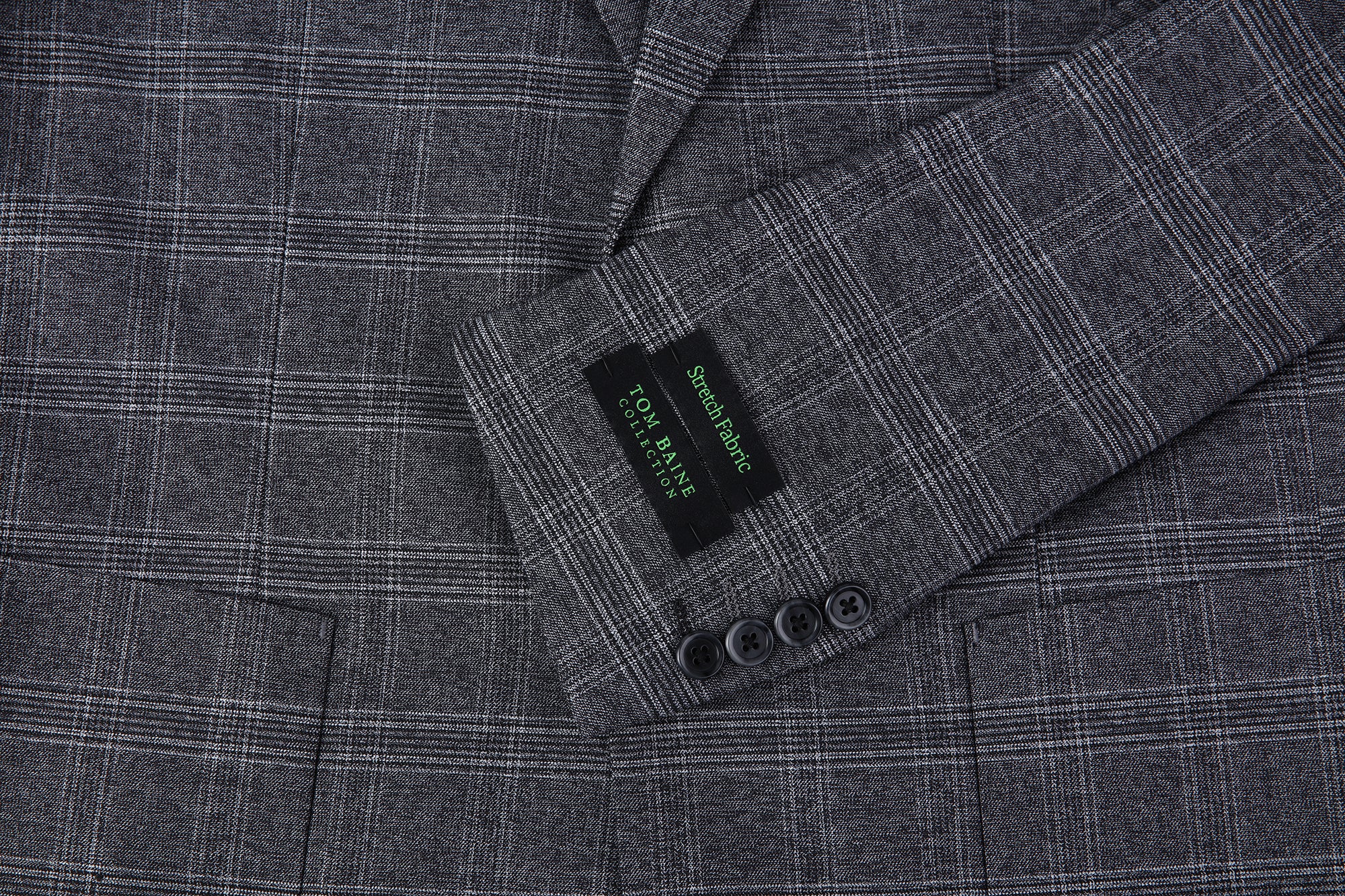 Modern Vintage Collection Sport Coat  PLAID GREY TBK501