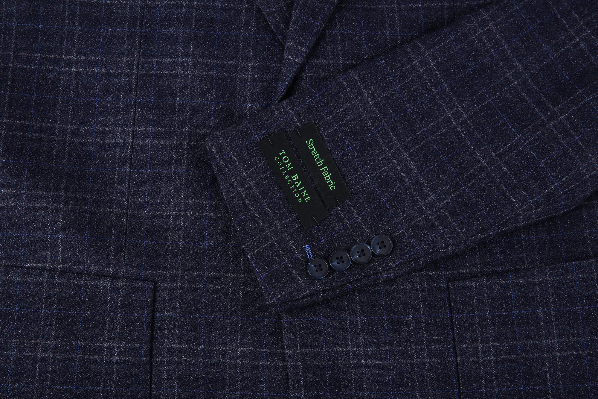 Modern Vintage Collection Sport Coat PLAID TB259 BLUE