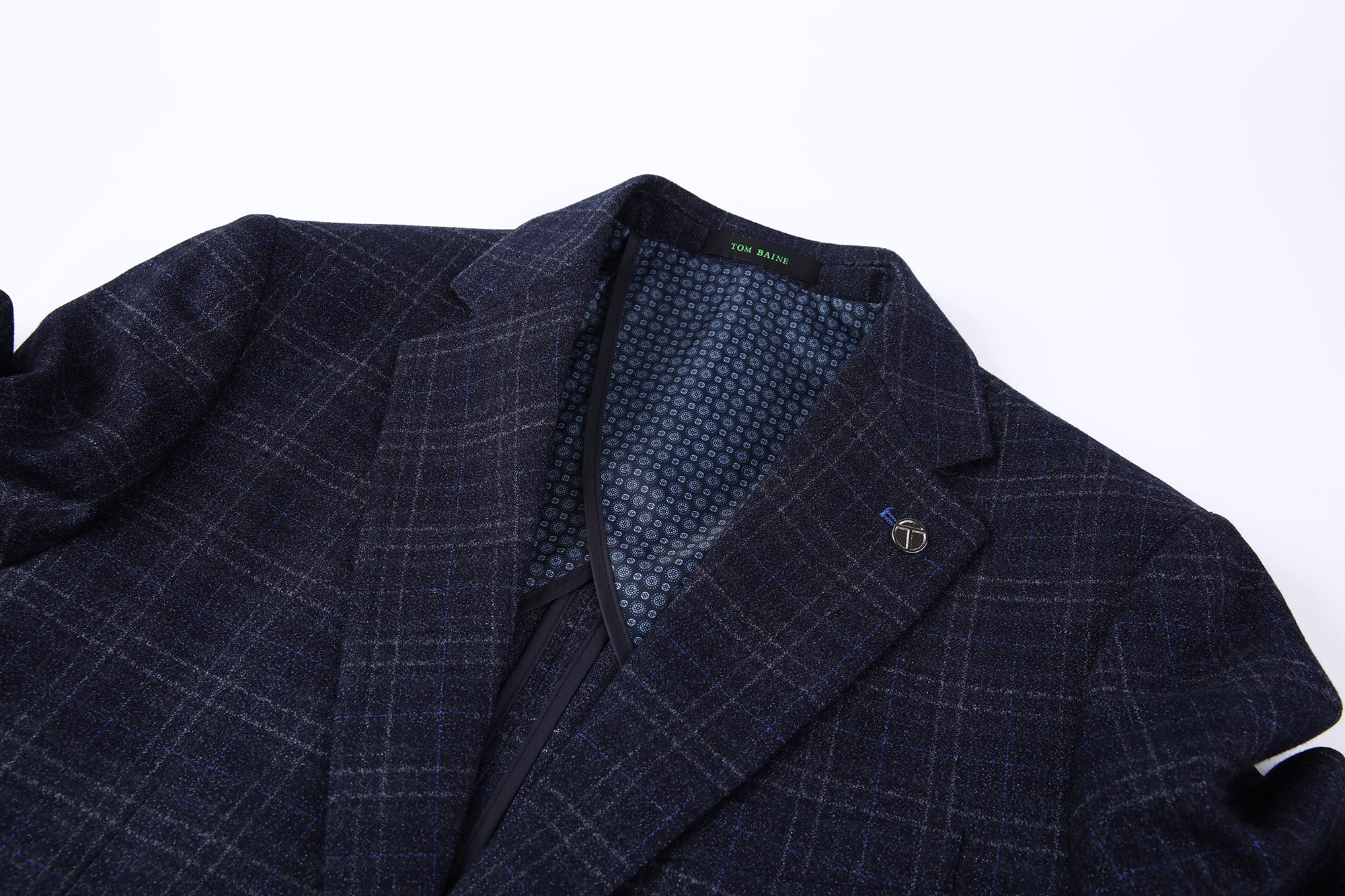 Modern Vintage Collection Sport Coat PLAID TB259 BLUE