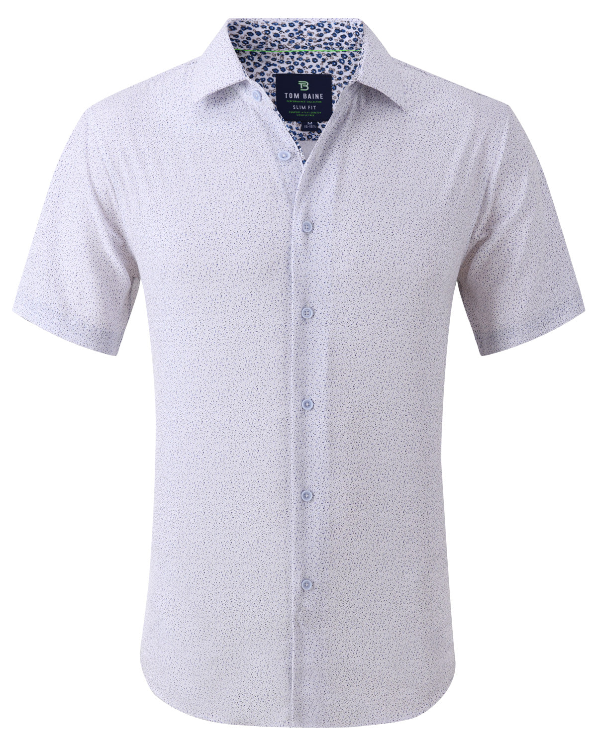 Tom Baine Micro Performance Short Sleeve Shirt - White