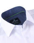 Men's Slim Fit Performance Short Sleeve Solid Shirt White