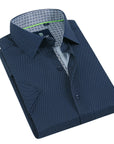 Men's Slim Fit Performance Stretch Short Sleeve Navy