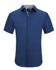Men's Slim Fit Performance Stretch Short Sleeve Denim